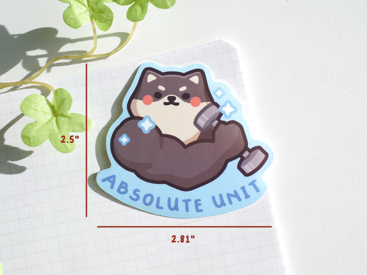 Absolute Unit Shiba Sticker