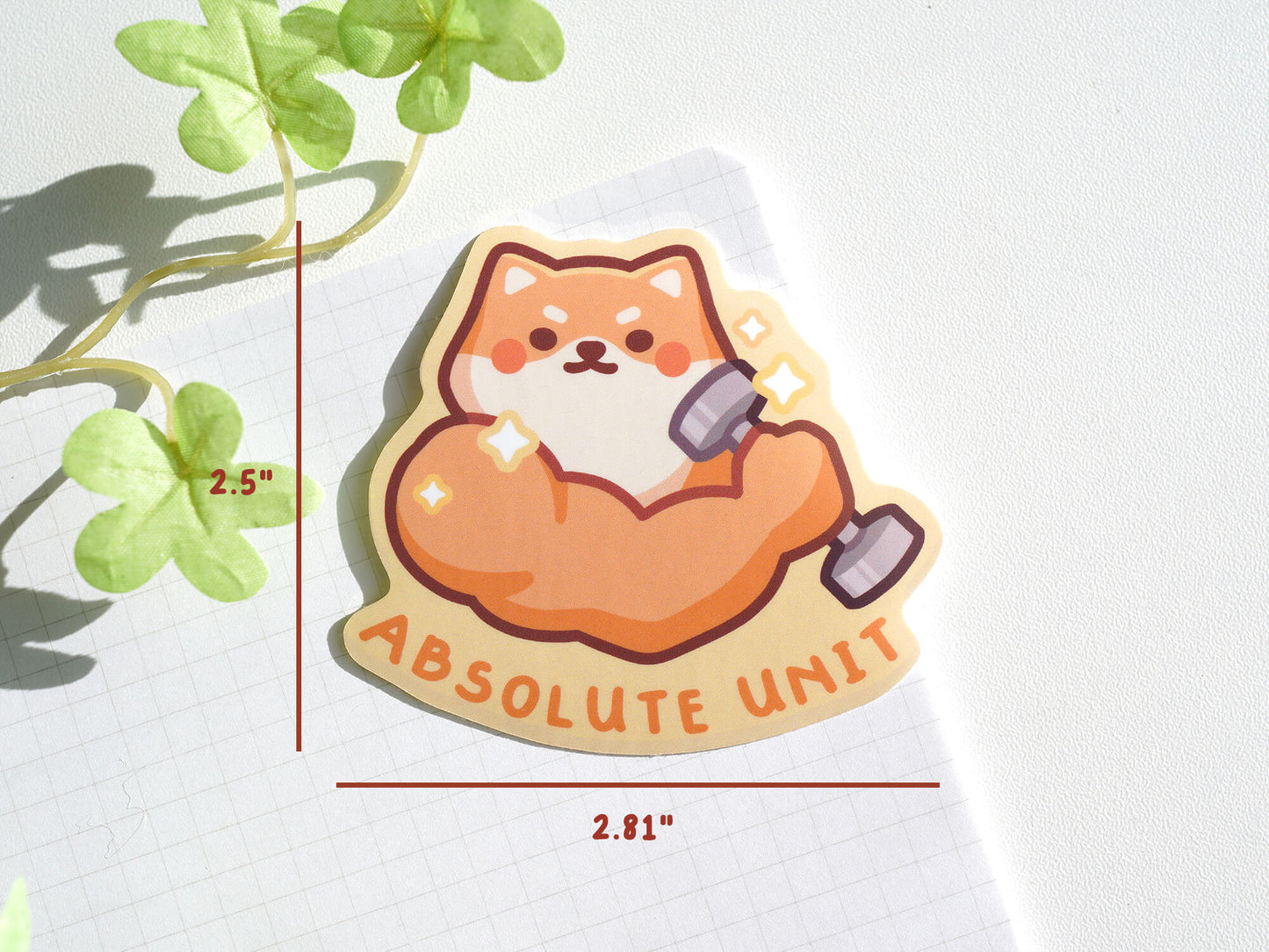 Absolute Unit Shiba Sticker