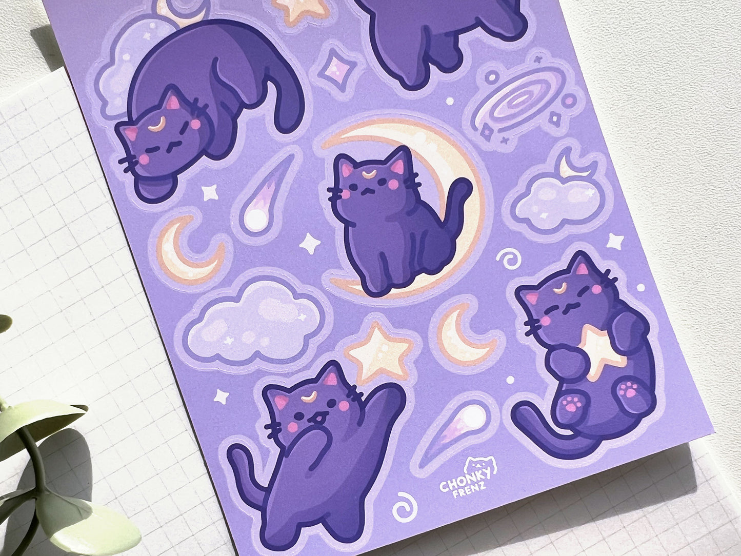 Celestial Cat Sticker Sheet