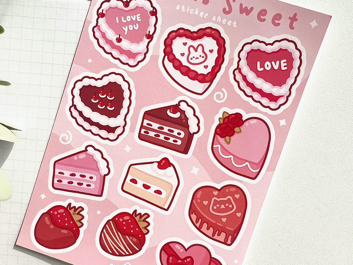 Love is Sweet Sticker Sheet