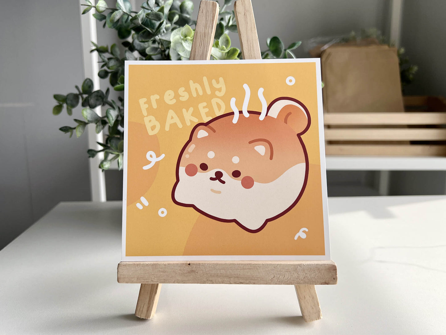Shiba Bun Art Print