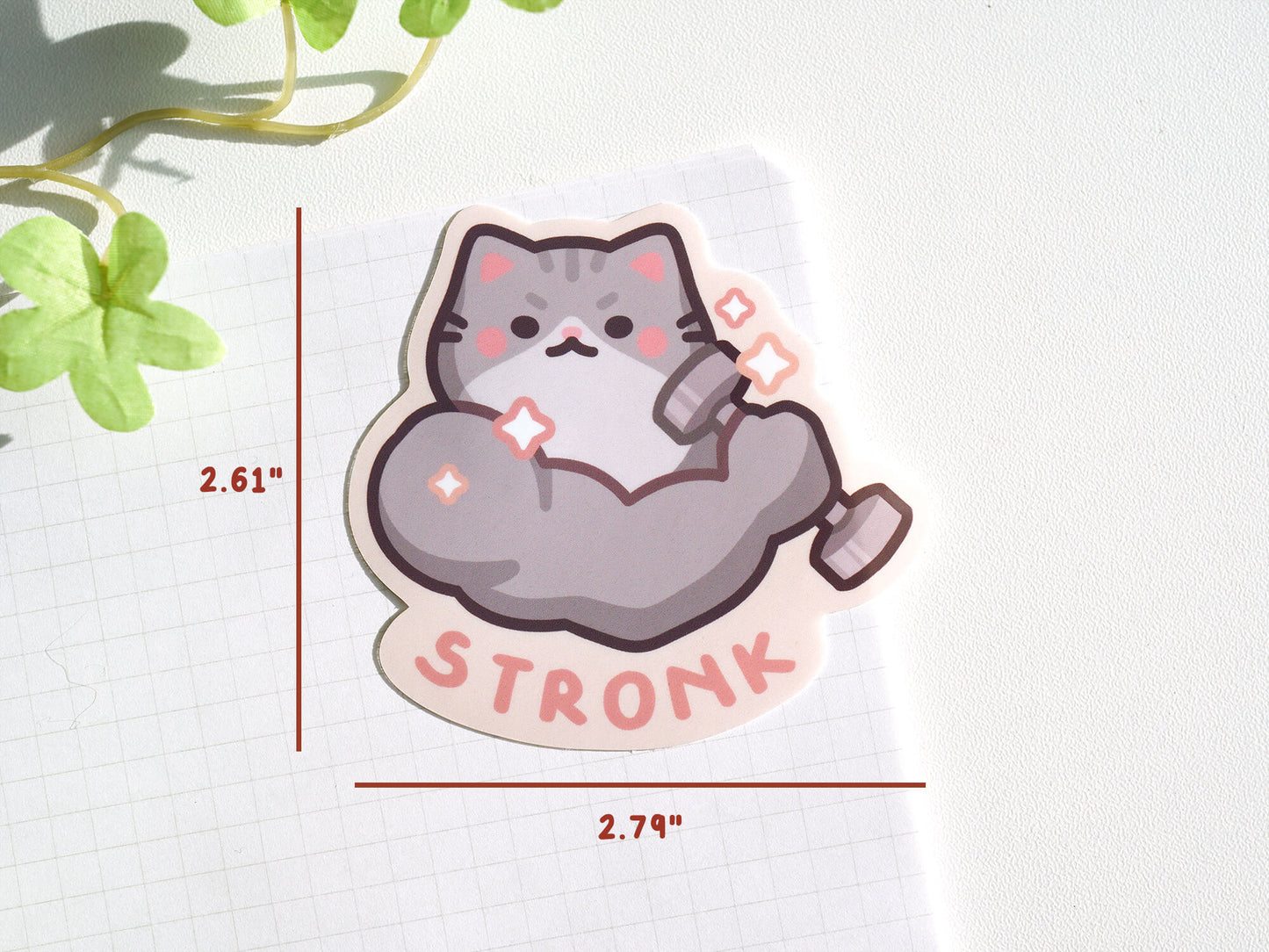 Stronk Cat Sticker