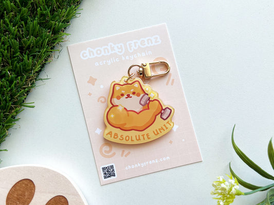 Absolute Unit Shiba Acrylic Keychain