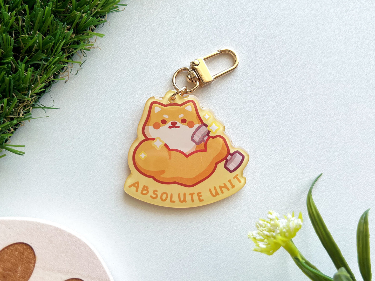 Absolute Unit Shiba Acrylic Keychain