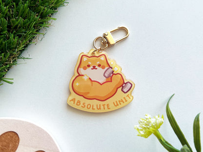 Absolute Unit Shiba Acrylic Keychain