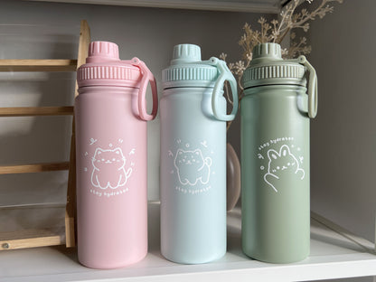 Stay Hydrated 18oz with Straw Lid & Chug Lid (B-Grade)