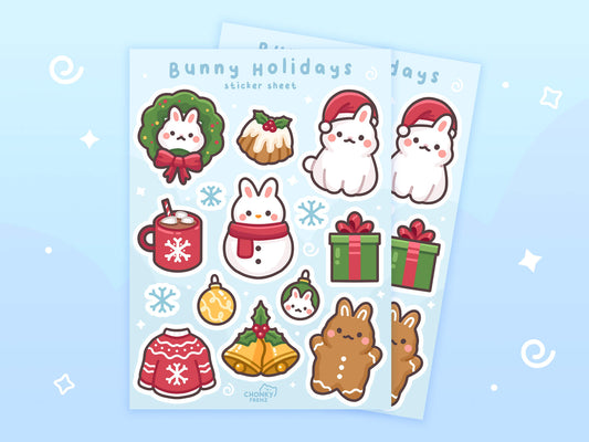 Bunny Holidays Sticker Sheet