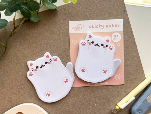 Playful Kitty Die-Cut Sticky Notes