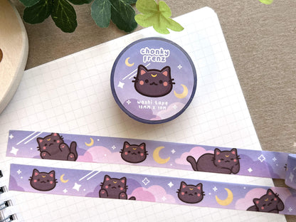 Celestial Moon Cat Washi Tape