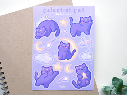 Celestial Cat Sticker Sheet