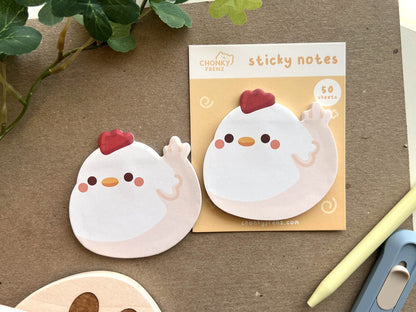 Chicken Die-Cut Sticky Notes