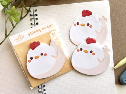 Chicken Die-Cut Sticky Notes