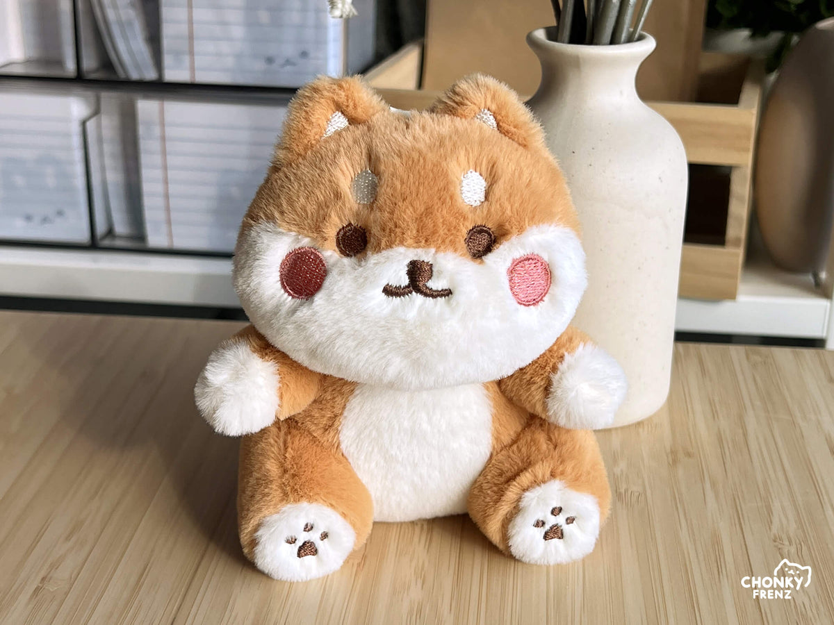 Chonky Shiba Plush Keychain