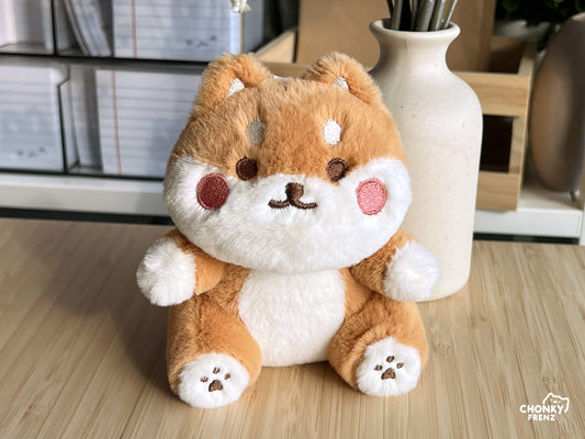 Chonky Shiba Plush Keychain