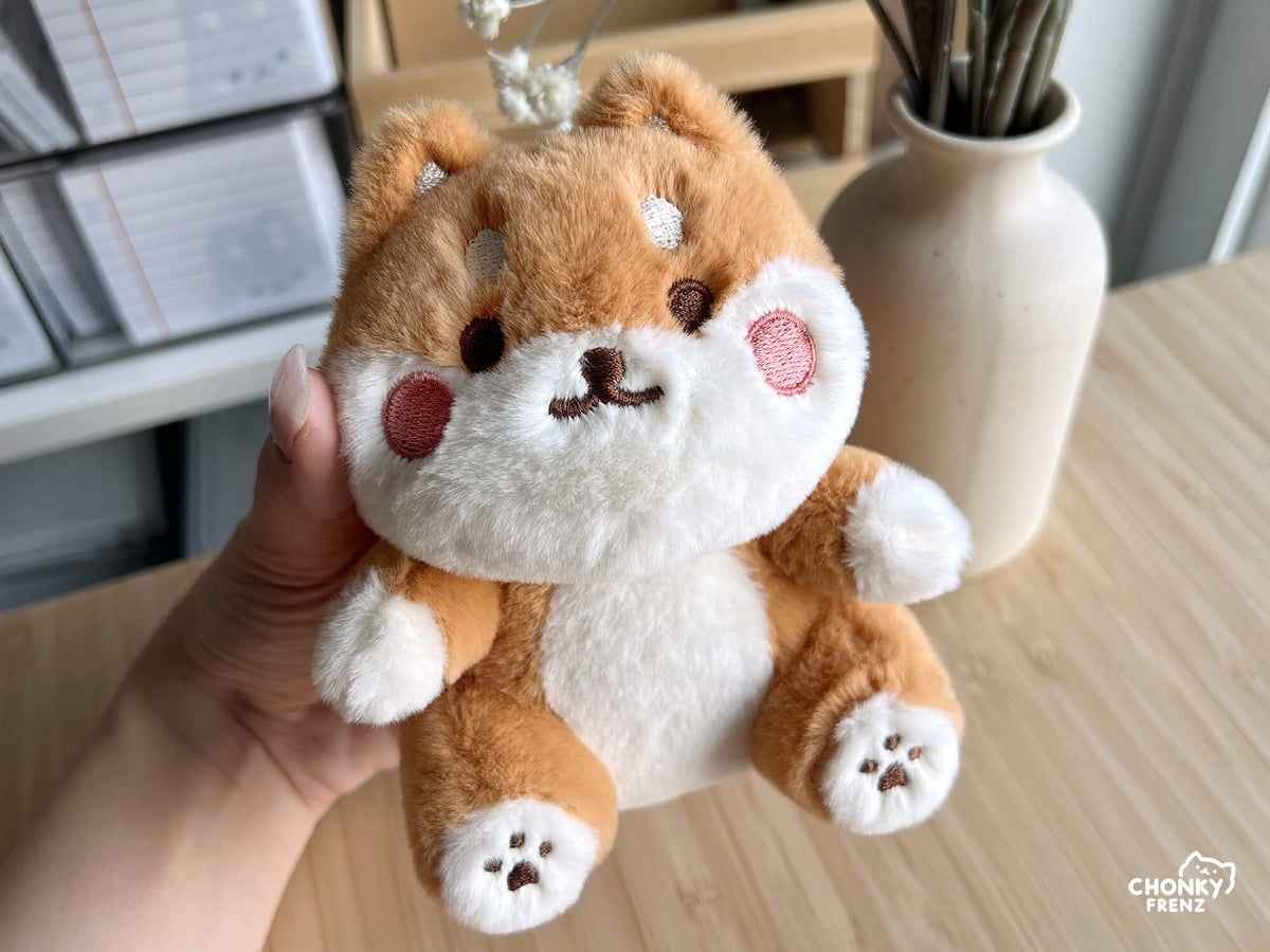 Chonky Shiba Plush Keychain