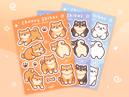 Chonky Shibas Sticker Sheet