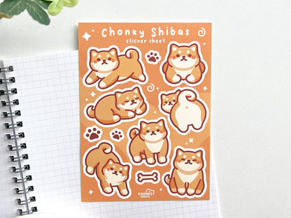 Chonky Shibas Sticker Sheet