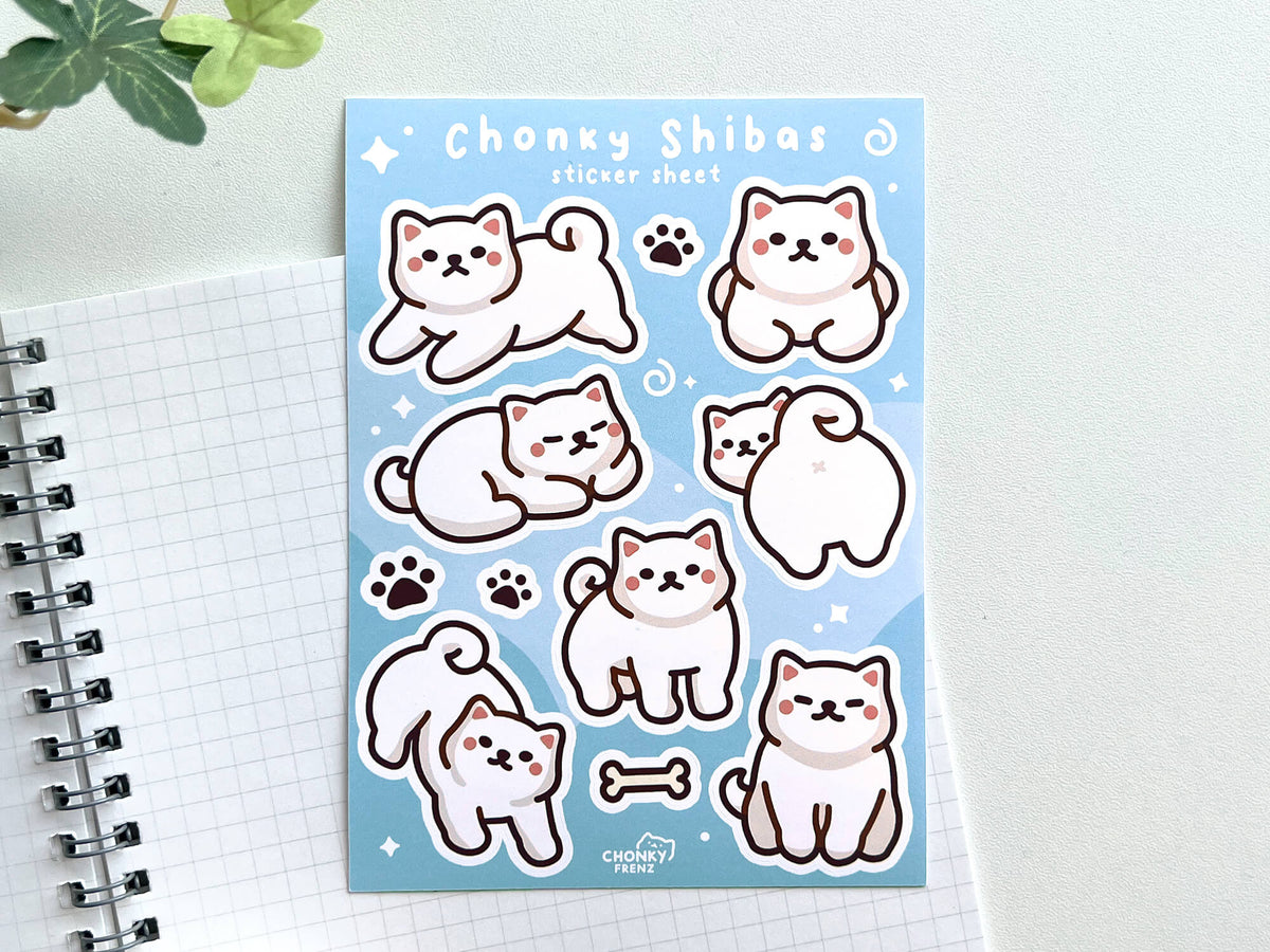 Choni Stickers Chonky Shibas Sticker Sheet – Chonky Frenz