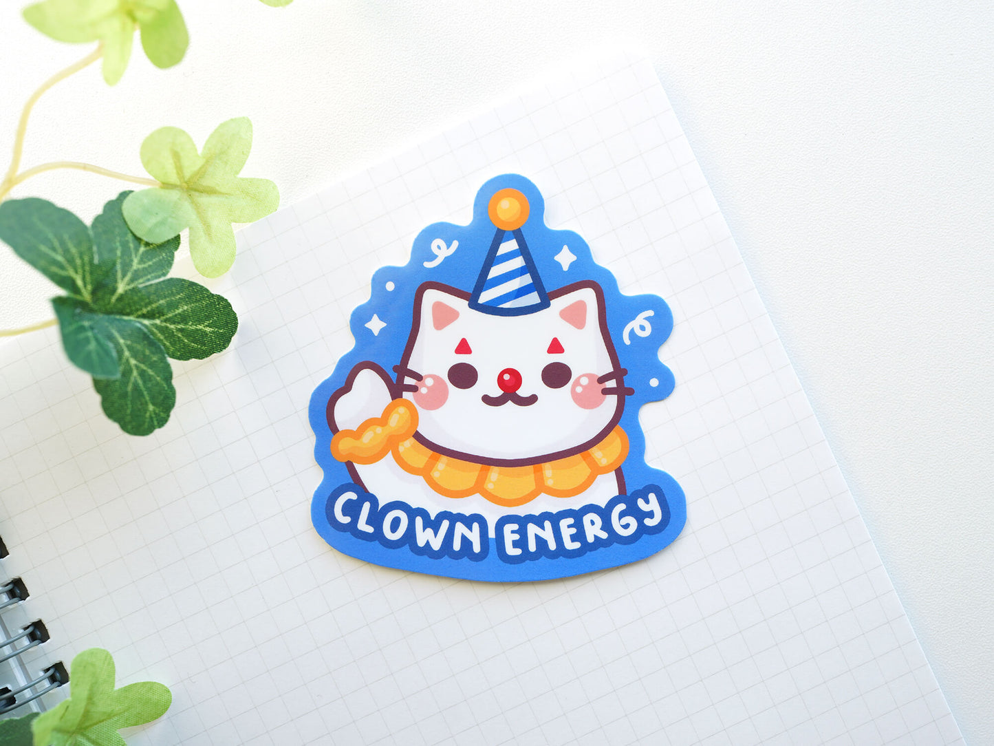 Clown Energy Sticker