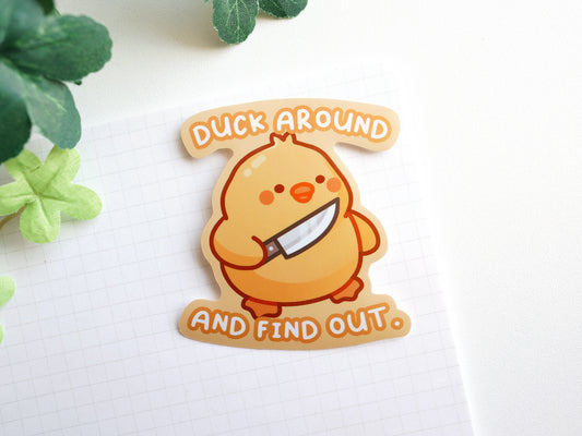 Duck Around And Find Out Sticker