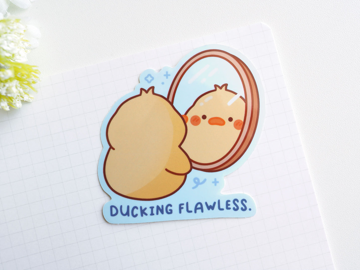 Ducking Flawless Mirror Sticker