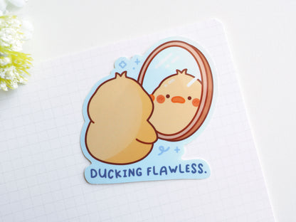 Ducking Flawless Mirror Sticker