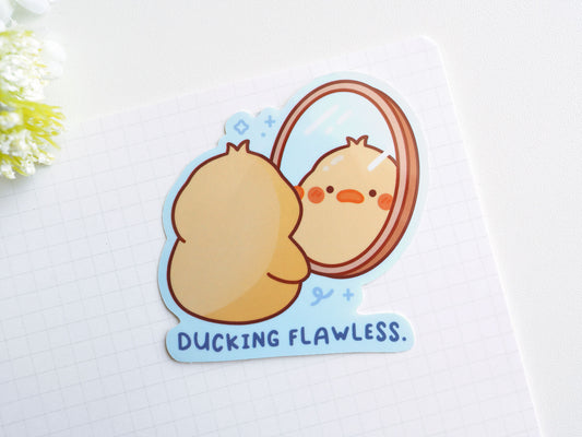 Ducking Flawless Mirror Sticker