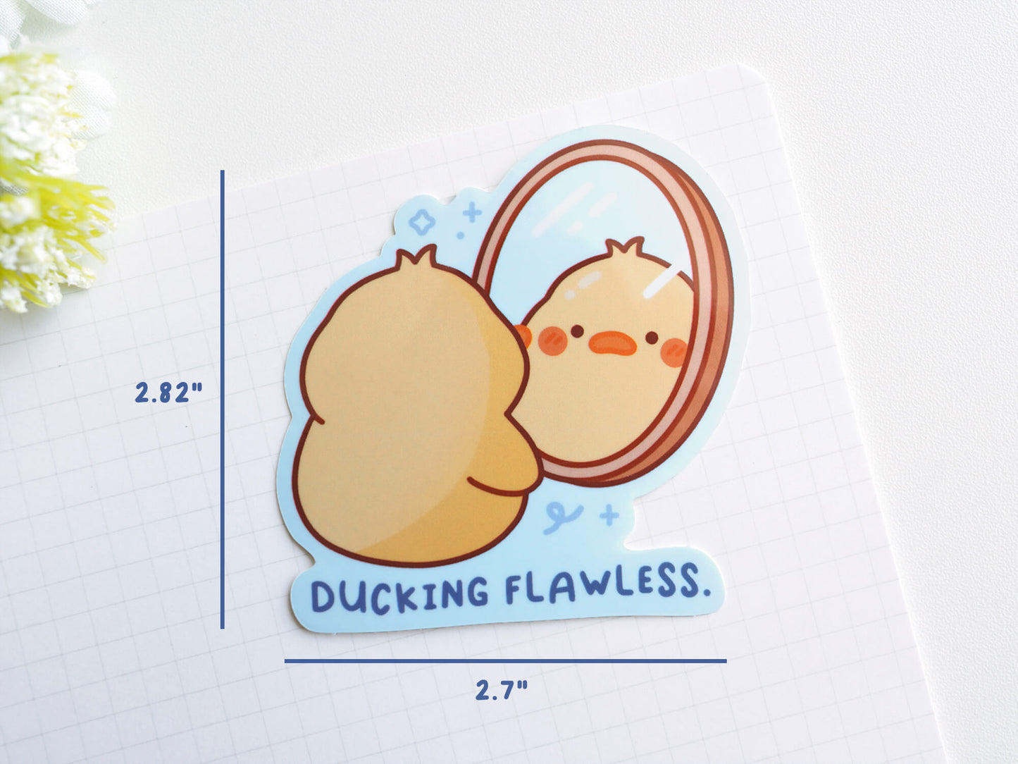 Ducking Flawless Mirror Sticker