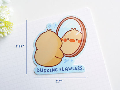Ducking Flawless Mirror Sticker