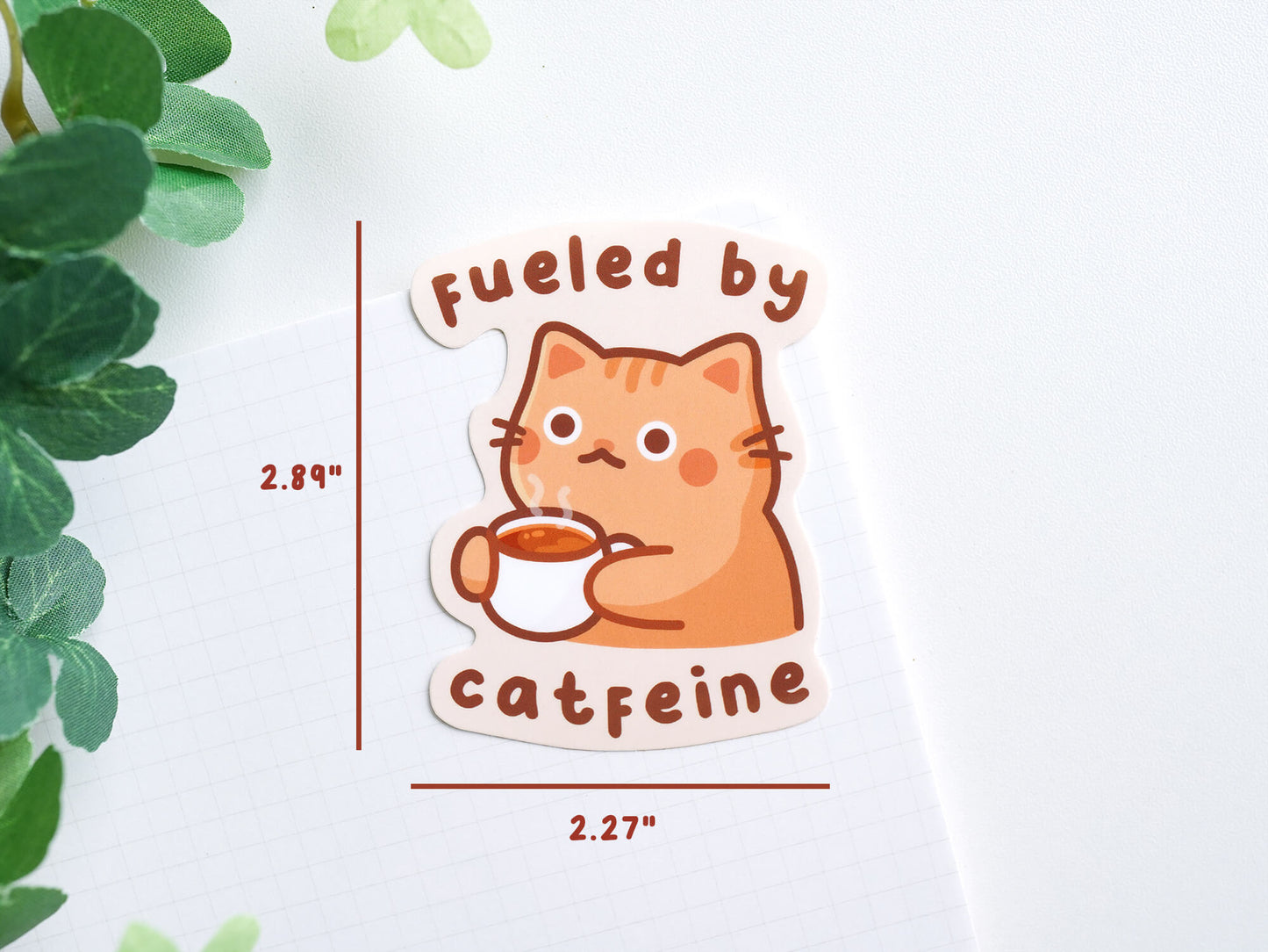 Fueled By Catfeine Sticker