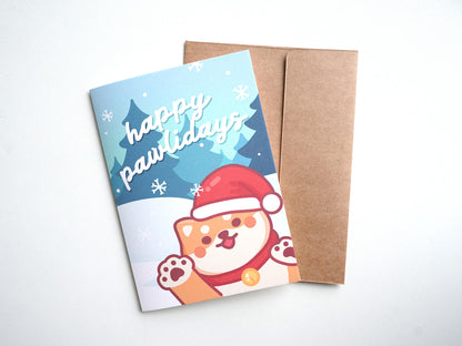 Happy Pawlidays Greeting Card