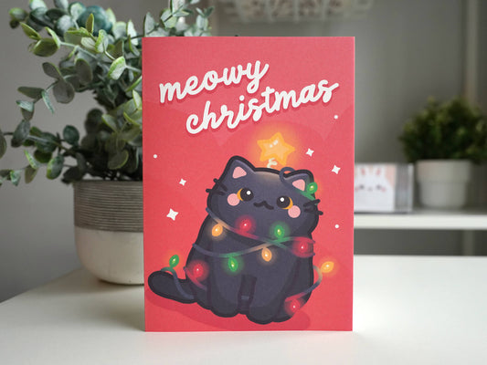 Meowy Christmas Greeting Card