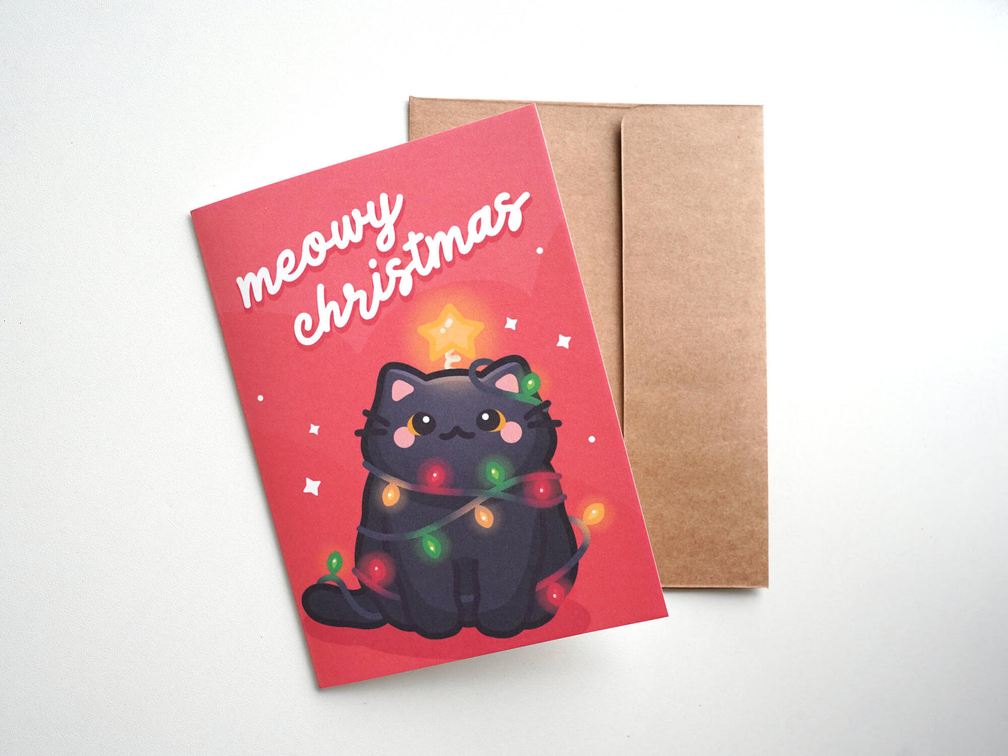 Meowy Christmas Greeting Card