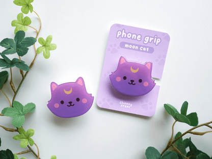 Moon Cat Phone Grip