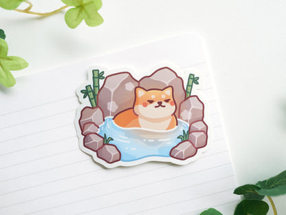 Onsen Shiba Sticker