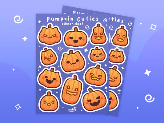 Pumpkin Cuties Sticker Sheet