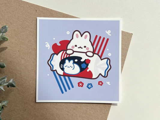 Rabbit Candy Art Print