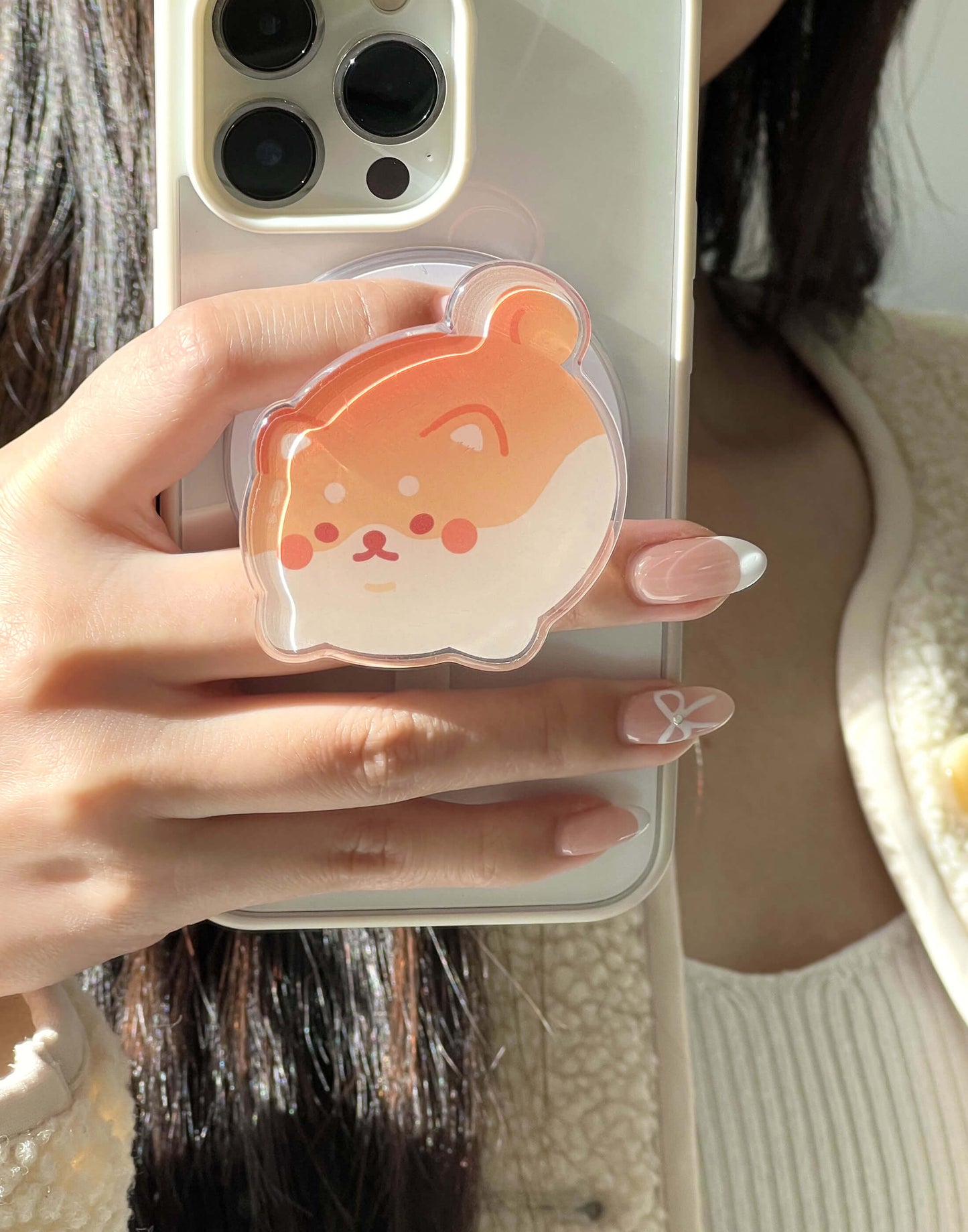 Shiba Bun Magnetic Phone Grip