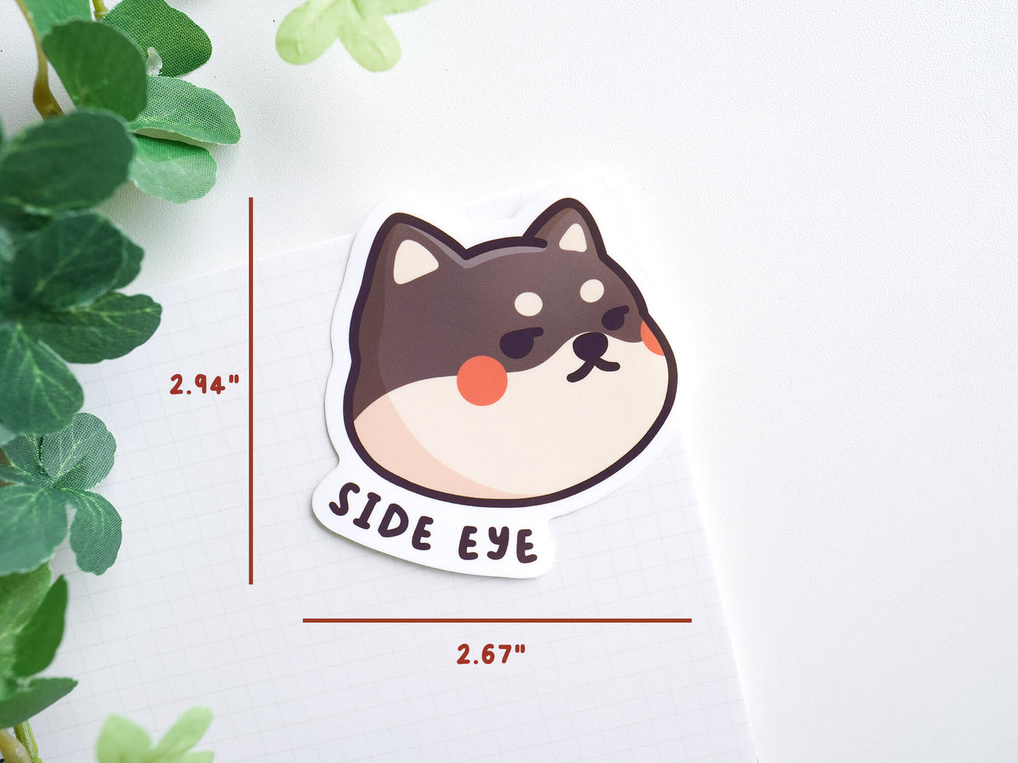 Side Eye Shiba Sticker