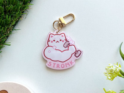 Stronk Cat Acrylic Keychain