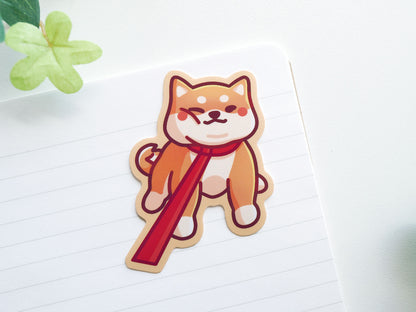 Stubborn Shiba Sticker