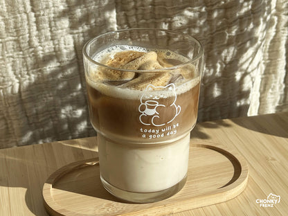 Today Will Be A Good Day 460ml Glass Cup