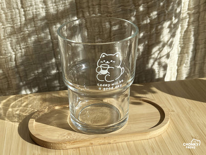 Today Will Be A Good Day 460ml Glass Cup