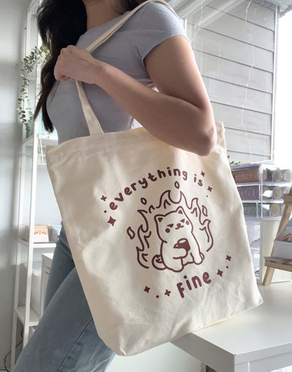 Everything is Fine Tote Bag