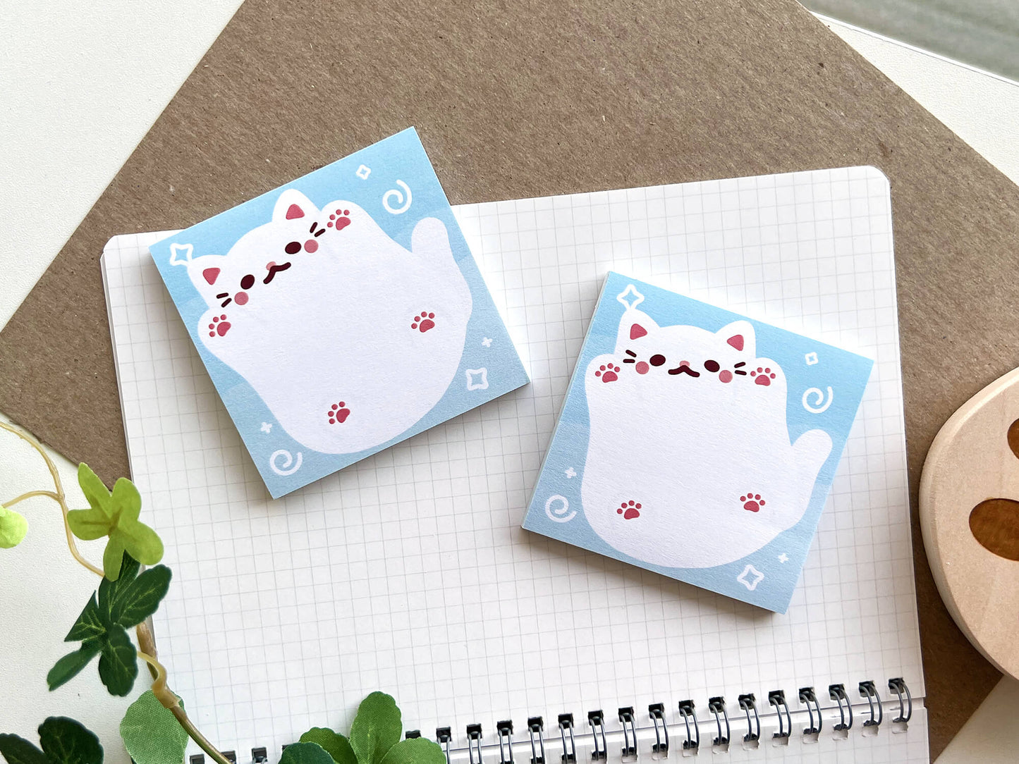 Playful Kitty Sticky Notes