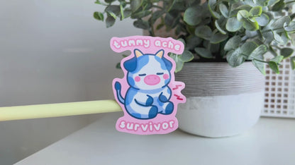 Tummy Ache Survivor Sticker