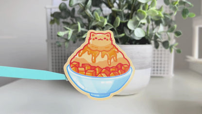 Mango Bingsu Cat Sticker