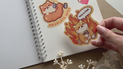 Shiba Shop Reusable Sticker Book